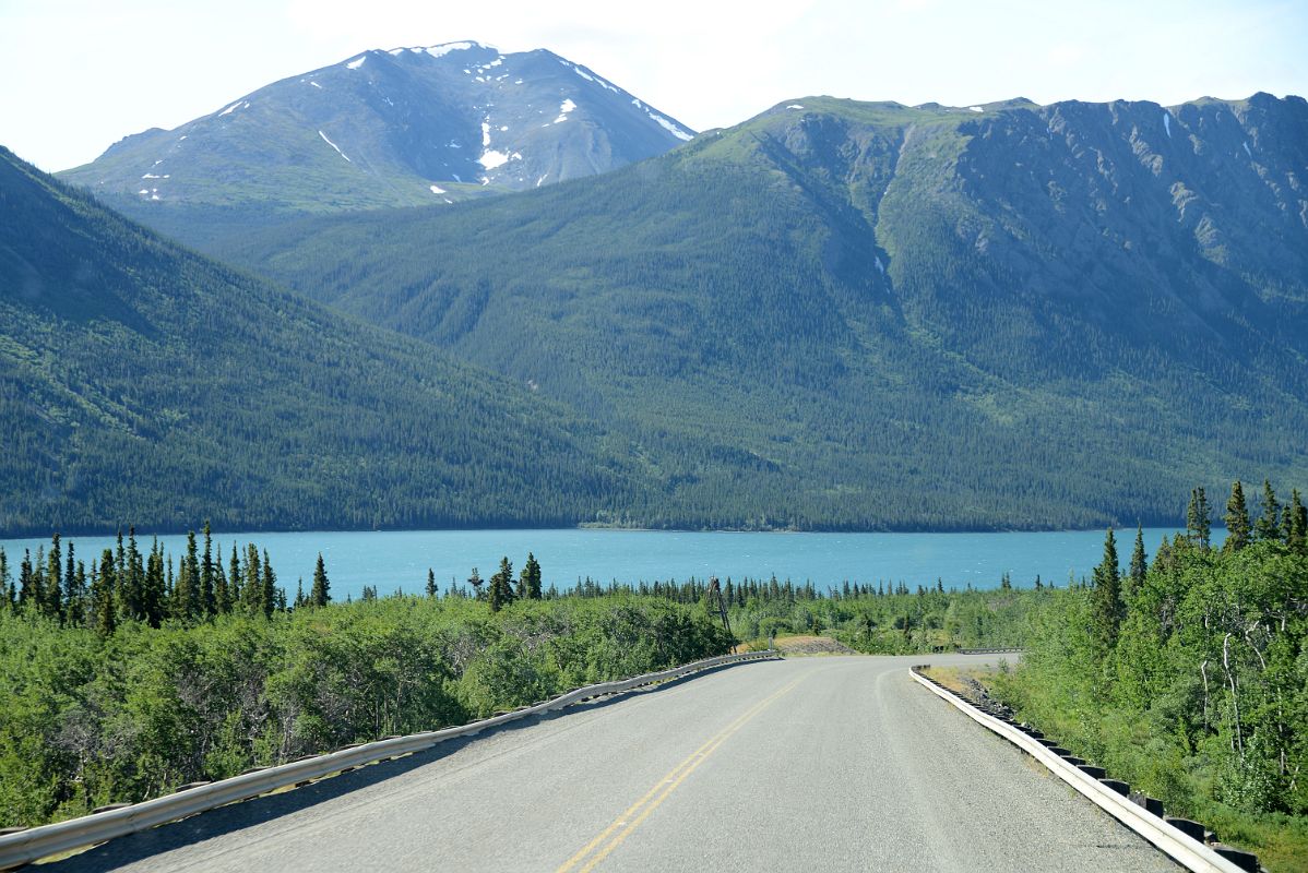 10B Tagish Lake With Mount Patterson From Bus Drive Between Carcross And Fraser BC On The Tour From Whitehorse Yukon To Skagway